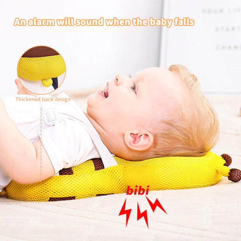 Baby Head Protector Pillow: Keep Your Little One Safe and Secure While Learning to Walk with this Adorable Cartoon Design!