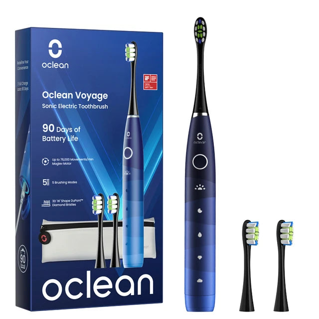 Voyage Sonic Electric Toothbrush Travel Teethbrush Kit Rechargeable Automatic Ultrasonic IPX7 Ultrasound Dental Whitener