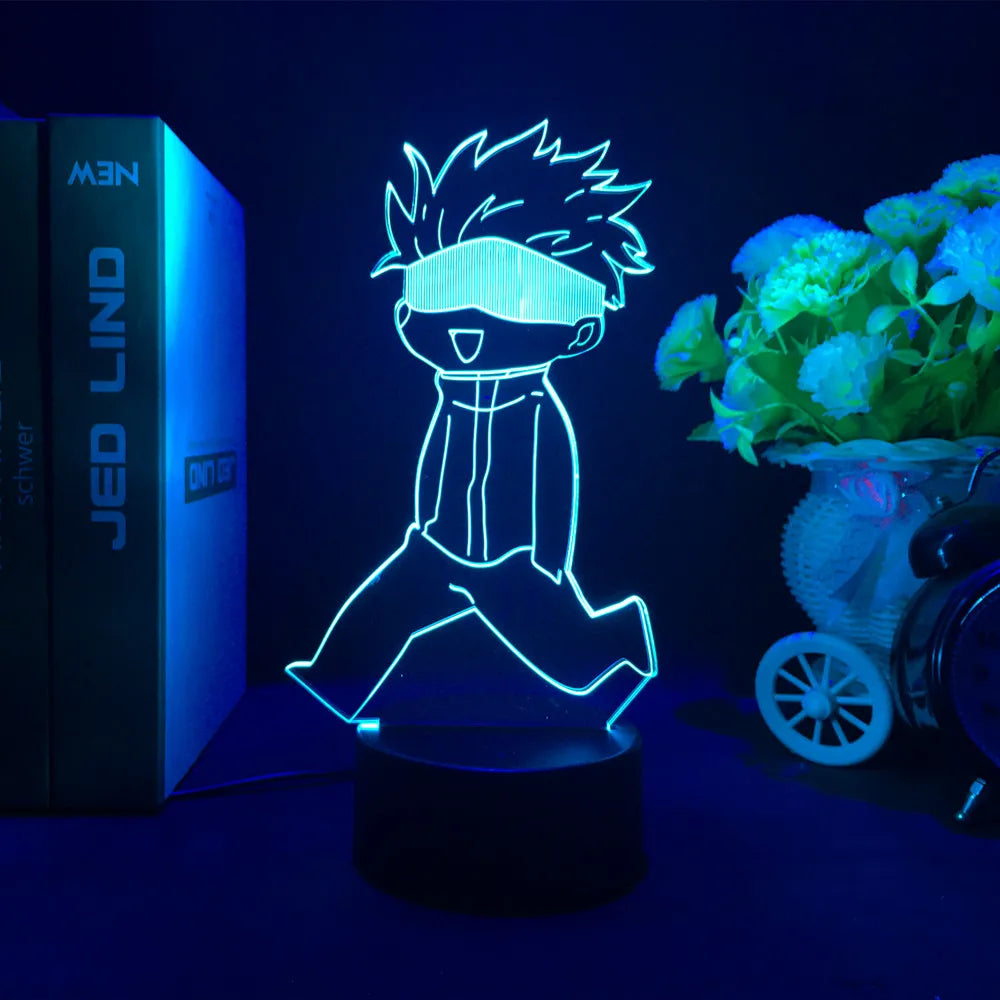 Anime Jujutsu Kaisen Figure Inumaki Toge 3D LED Lava Lamps RGB Night Lights Bedroom Table Decor Birthday Manga Gifts for Friends
